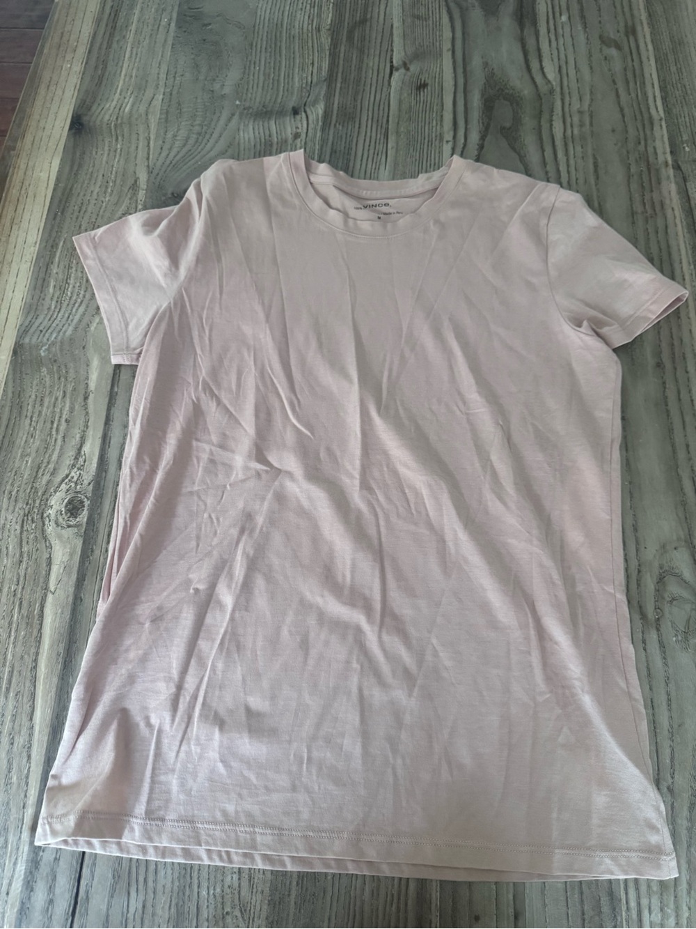 Vince Classic Crewneck Tee - Pale Pink